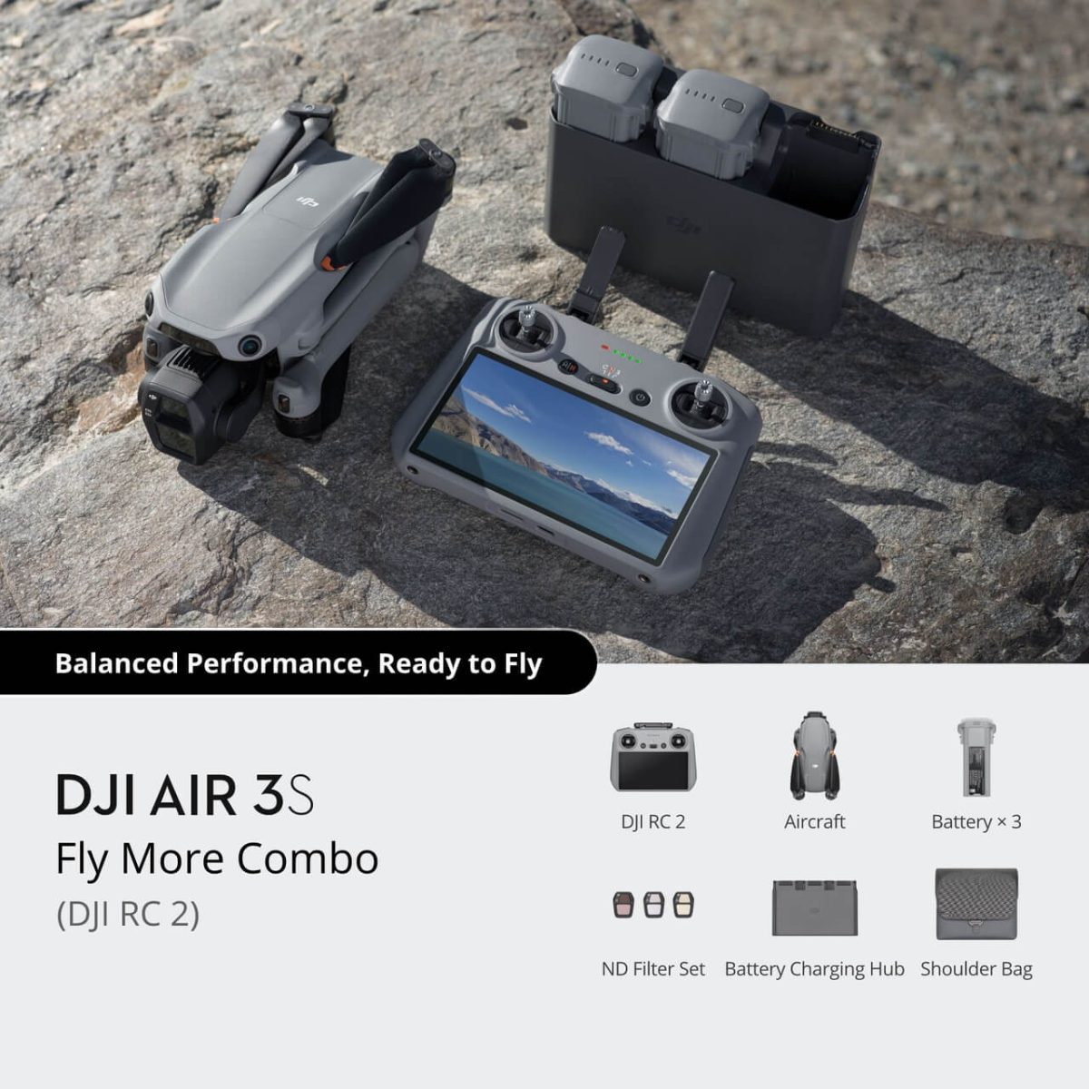 DJI Air 3S Fly More Combo (DJI RC 2) - Εικόνα 2