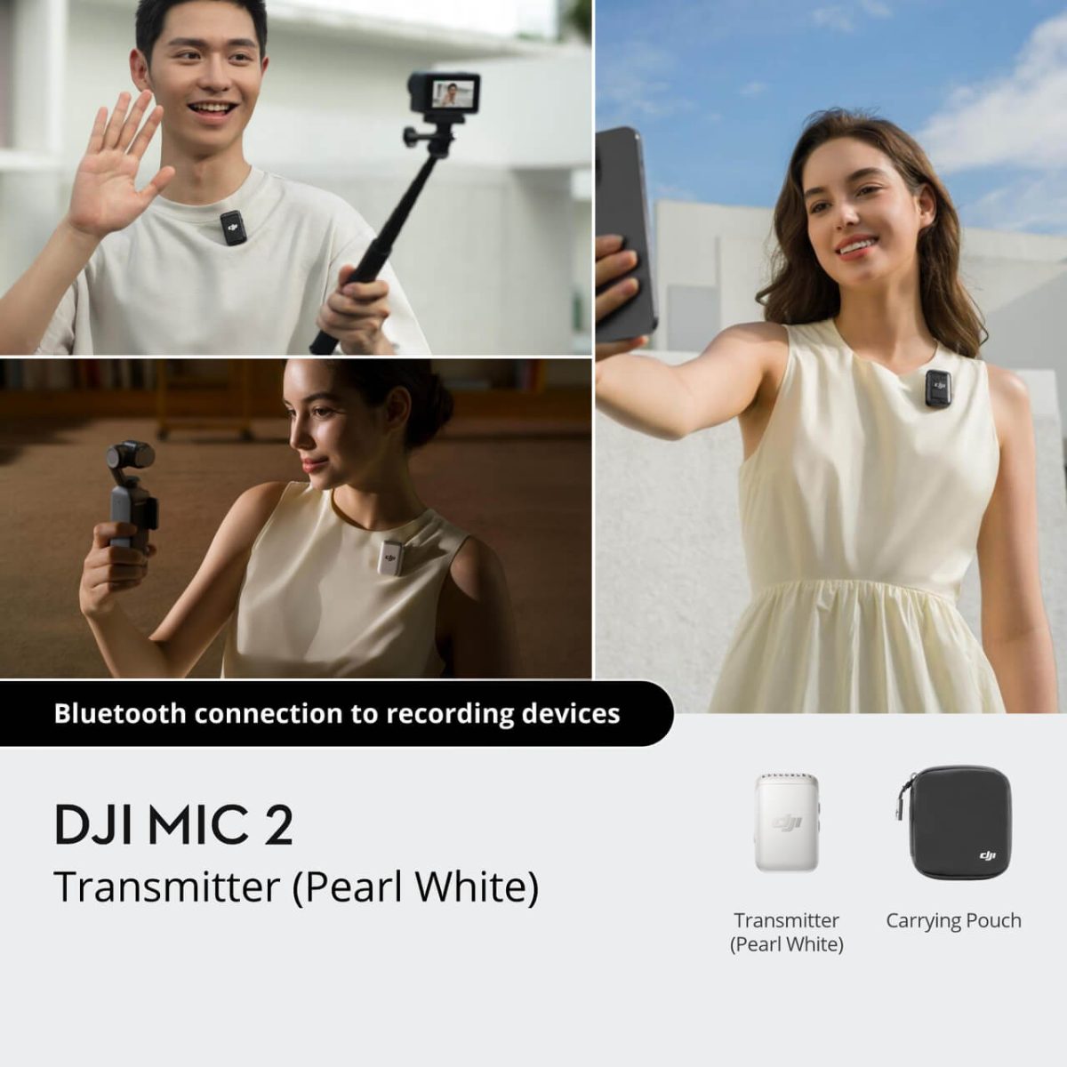 DJI Mic 2 Transmitter (Pearl White) - Εικόνα 8