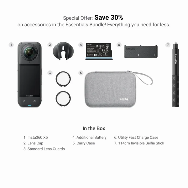 Insta360 X5 Essentials Bundle