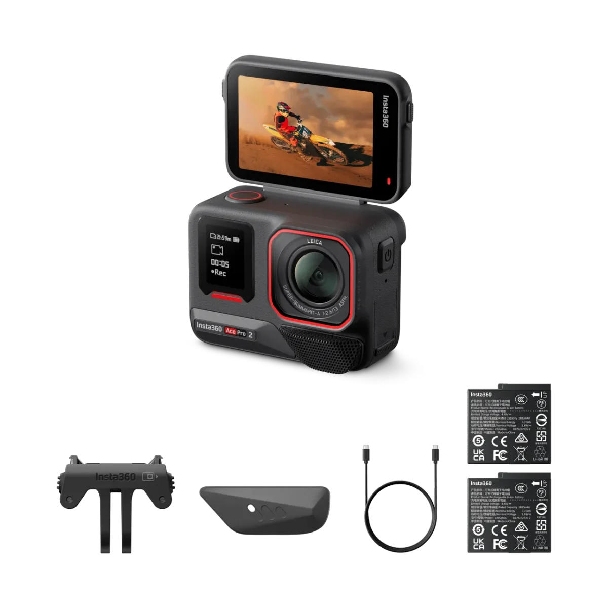 Insta360 Ace Pro 2 (Dual Battery Bundle) Action Camera - Image 10