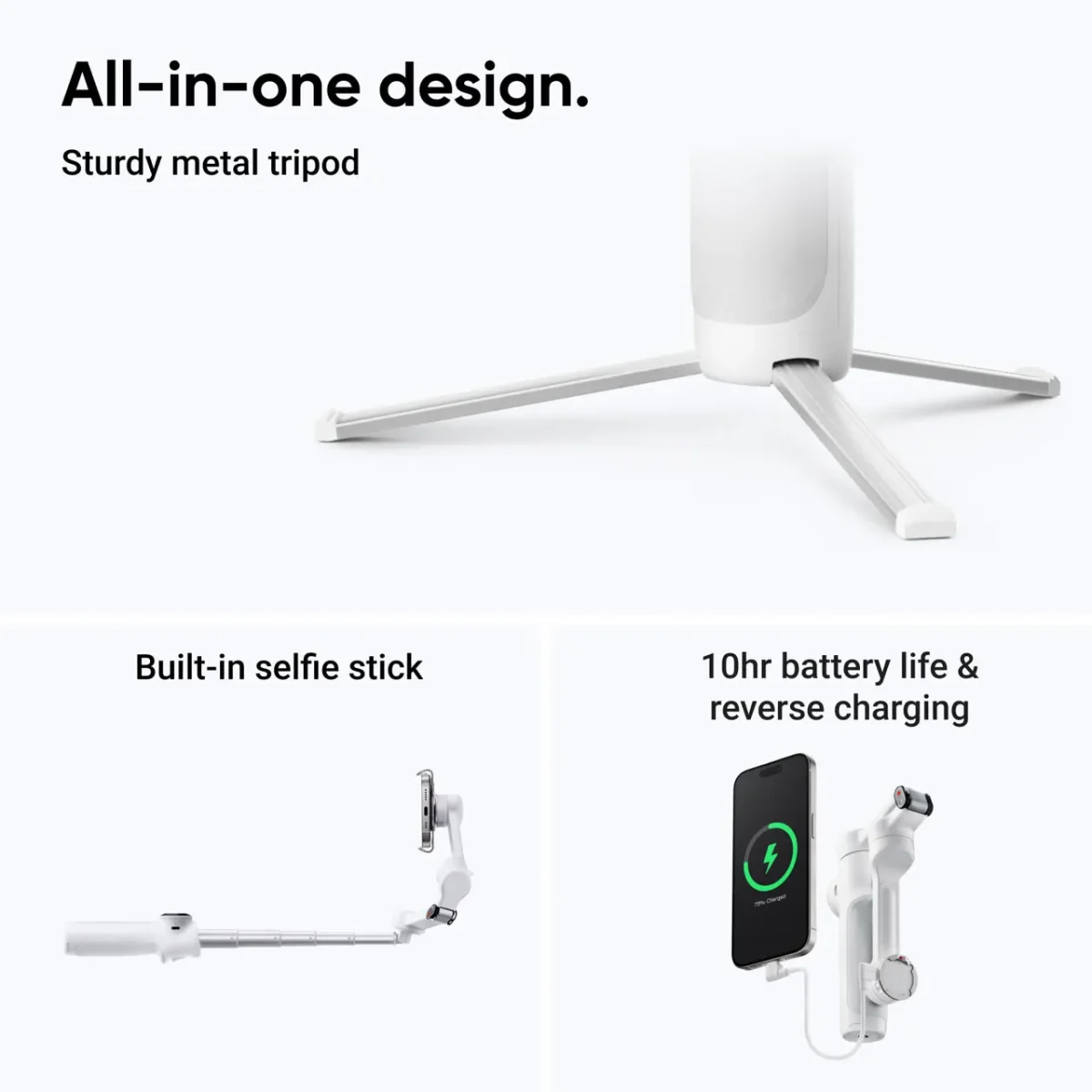 Insta360 Flow 2 Standard Bundle Gray - Image 3