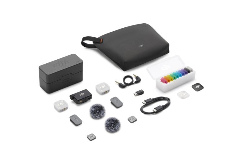 DJI Mic Mini 2 (2 TX + 1 RX + Charging Case) wireless mic system