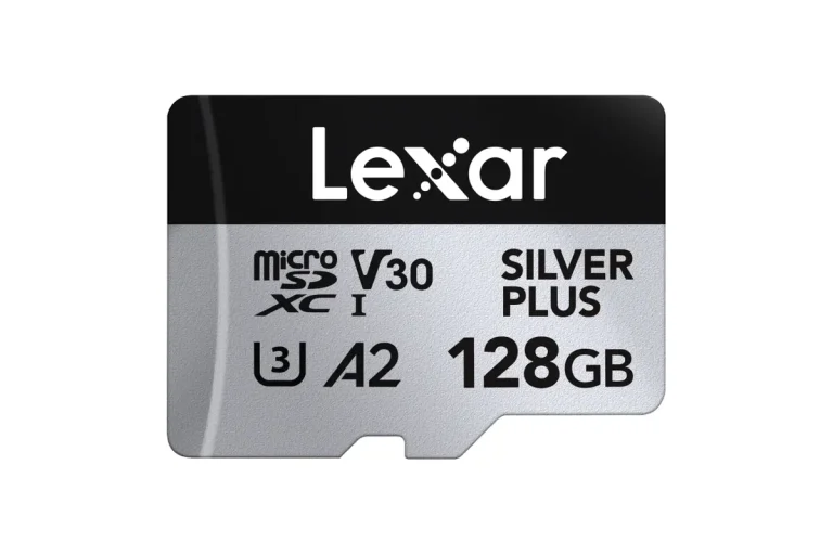 Lexar Professional SILVER PLUS 128GB U3 A2 V30 microSDXC for cameras and drones